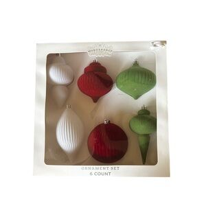 Wondershop Holiday Ornament Set - Red, Green, and White